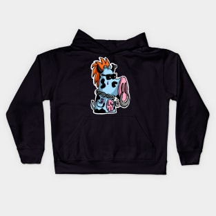 Funny Music Punk Rock Cow Kids Hoodie